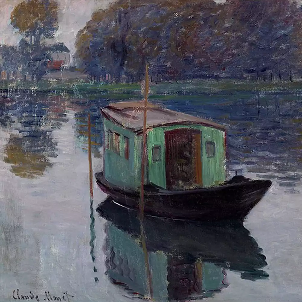 La peinture de Claude Monet à bord d'un bateau, teambuilding apaisant