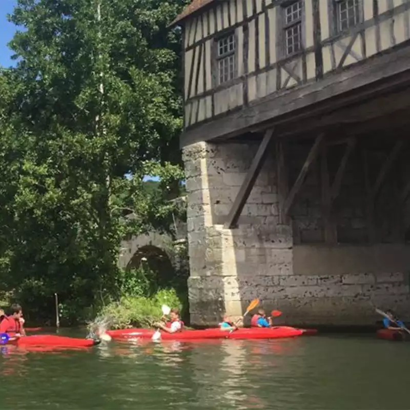 Canoe kayak Seine normande patrimoine normand teambuilding cohésion d'équipe