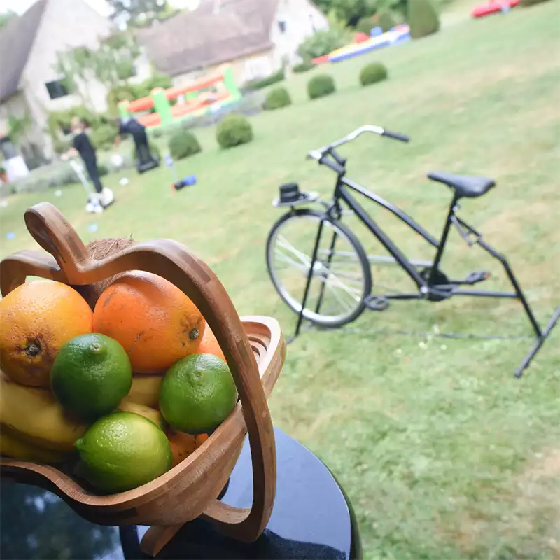 Teambuilding à Giverny : le smoothie à vélo
