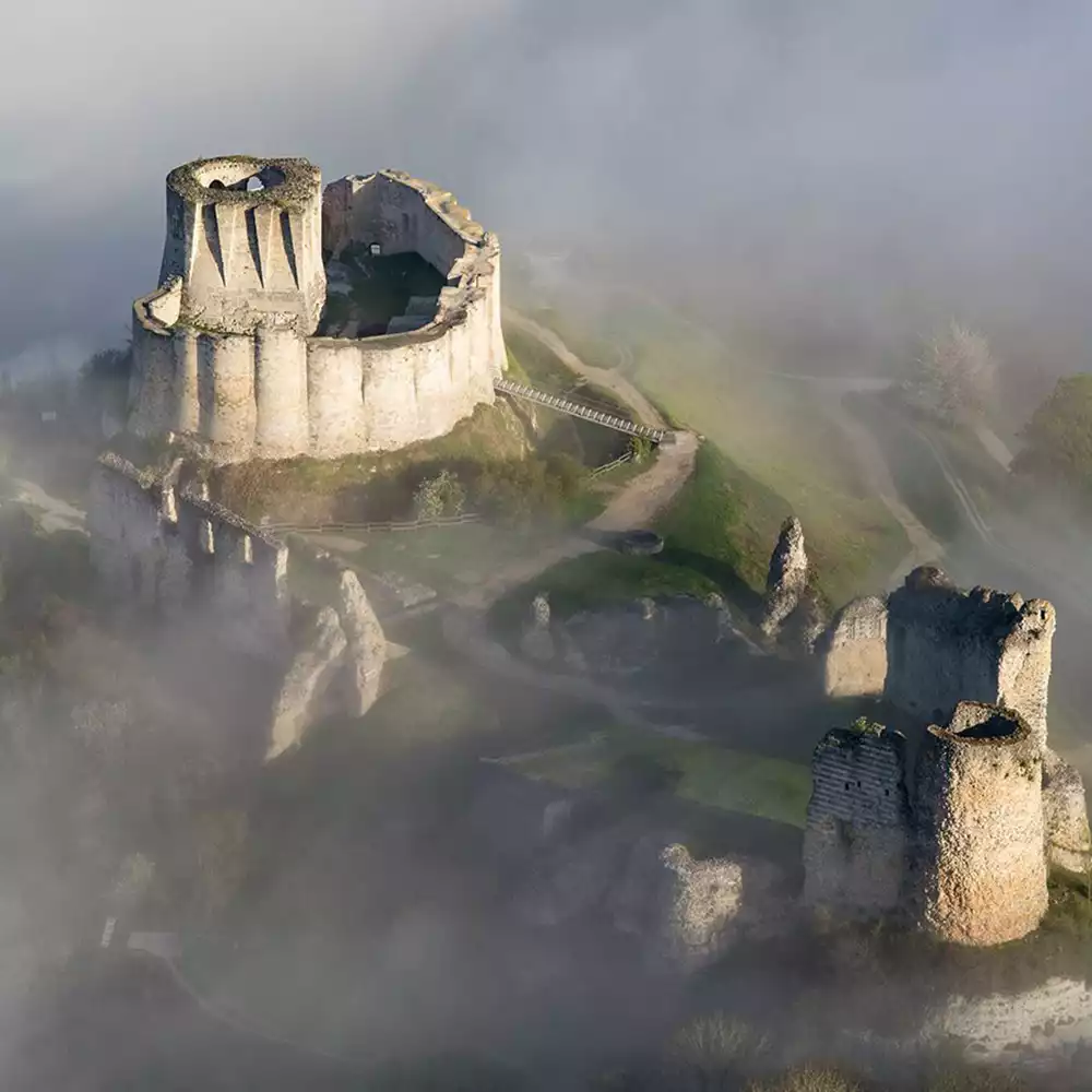 Le Château-Gaillard offre une vue sur le paysage normand